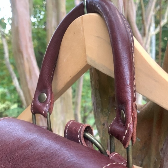 Natural Leather Handmade in Italy Backpack in Rich Mahogany main image 7